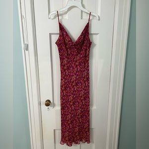 Bebe Spaghetti Strap Maxi Dress